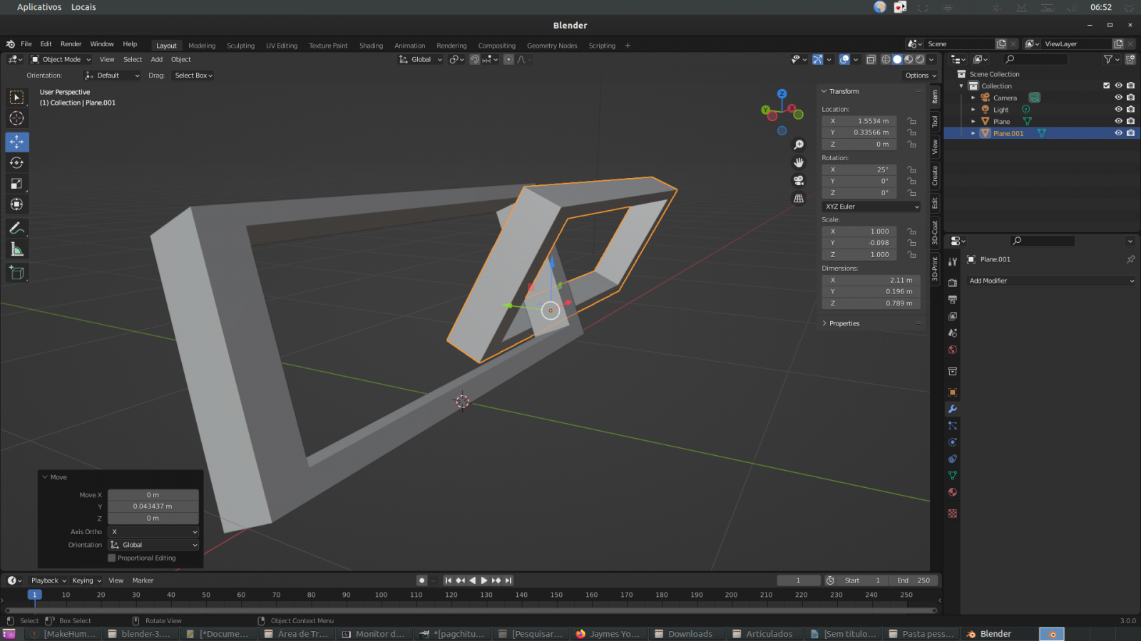 Como fazer uma corrente impressa em 3D com o Blender!
