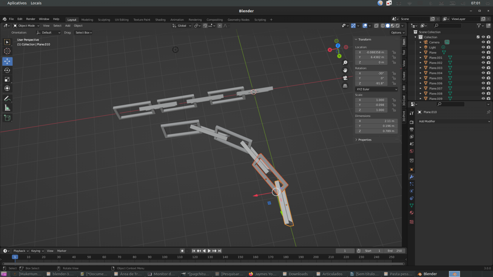 Como fazer uma corrente impressa em 3D com o Blender!
