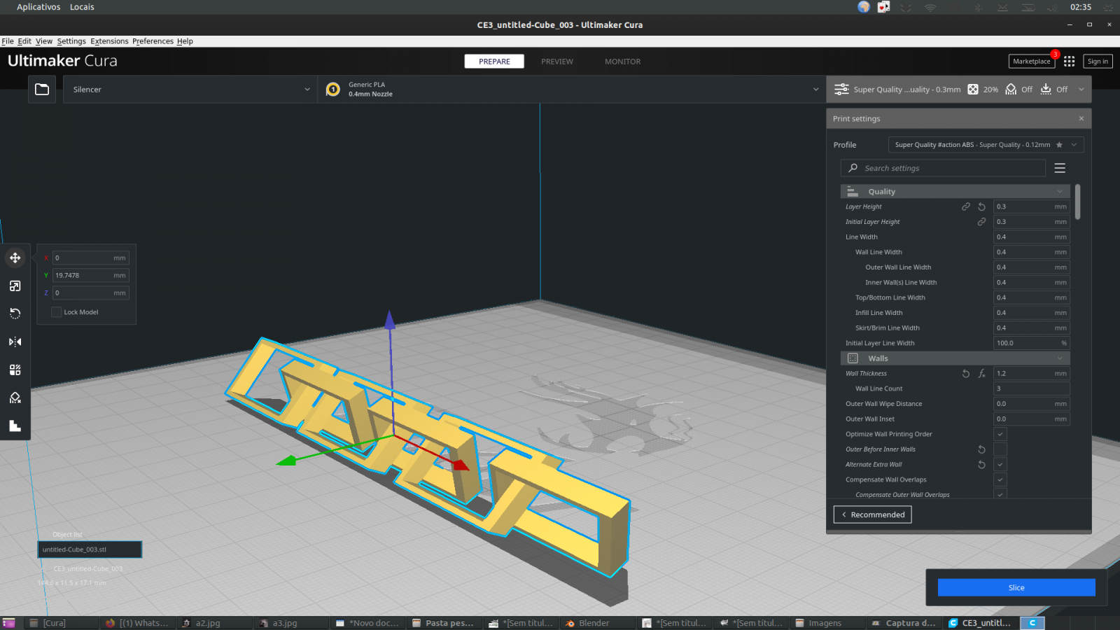Como fazer uma corrente impressa em 3D com o Blender!